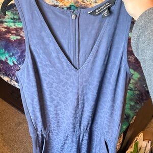 Athleta Blue Gray Sleeveless Jumpsuit